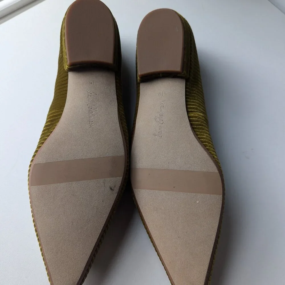 Sam Edelman Olive Green Flats with Gold Buckle NWOB - Picture 5 of 5